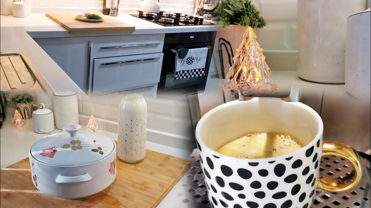 Ежедневная рутина на минималистской кухне | Закваска йогурта |Простой и продуктивный|Тихий видеоблог