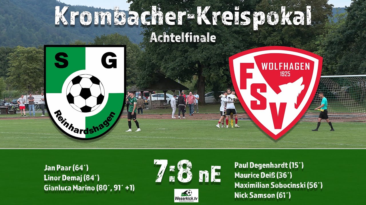 SG Reinhardshagen - FSV Wolfhagen 7:8 nE (0:2)