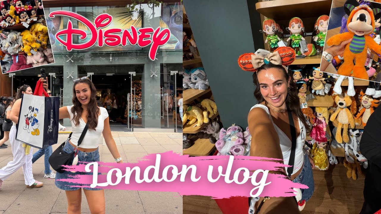 LONDON VLOG!💗Disney store, Bath & Body works, Dunkin Donuts, Selfridges & more!✨