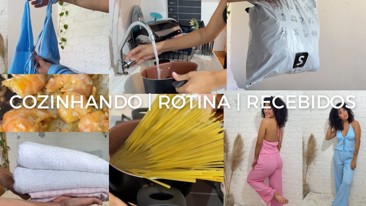 VLOG : macarrão com camarão | recebidos | rotina ✨
