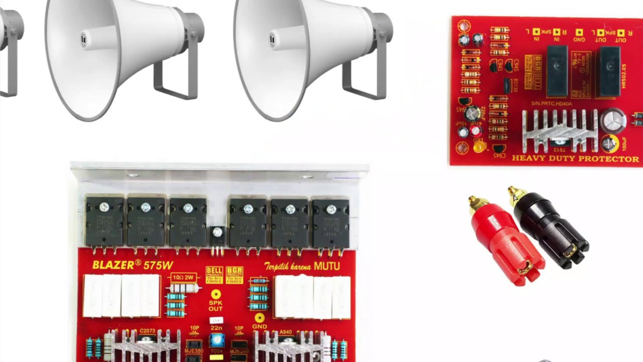 Tutorial Merakit Amplifier Blazer 575W | boleh untuk Speaker Corong