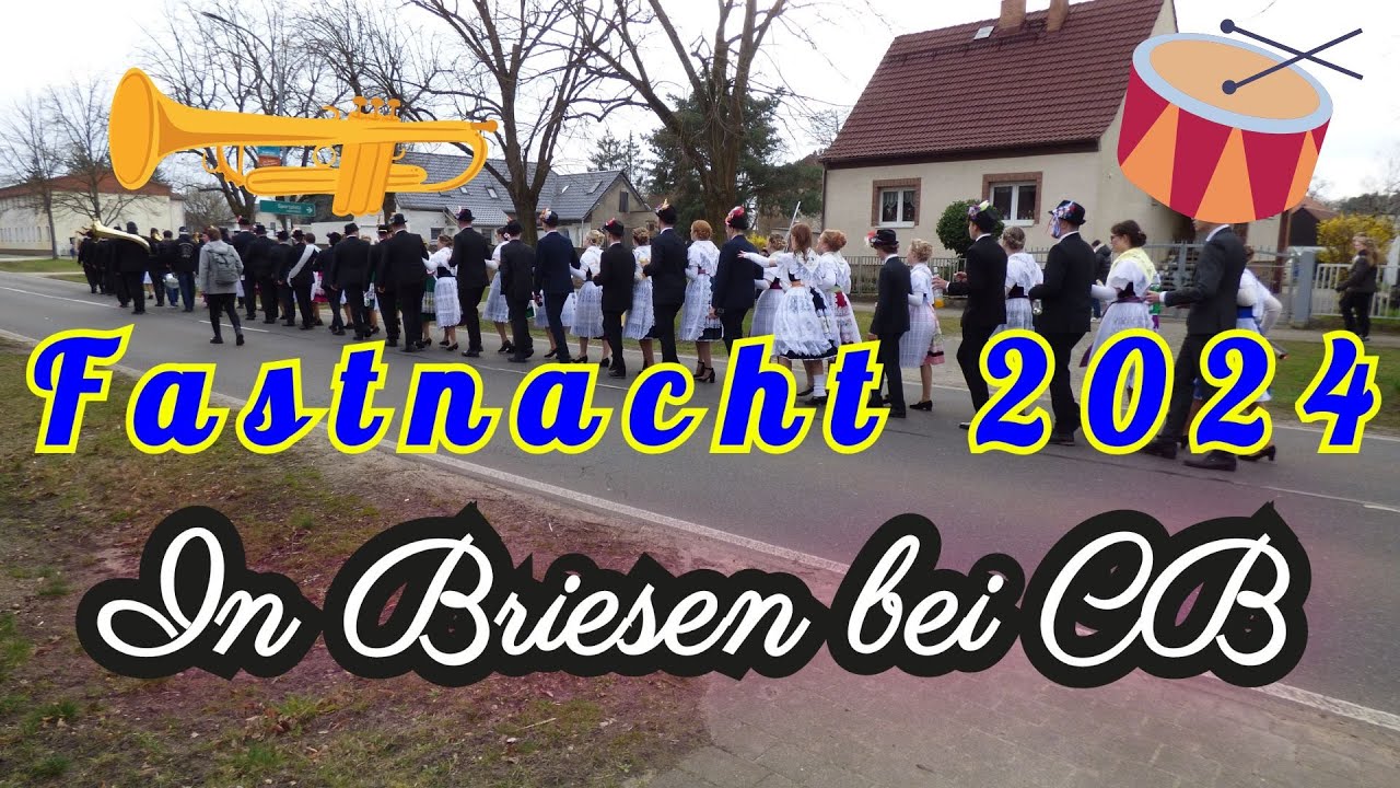 Fastnacht in Briesen 2024 / Jugend & &auml;ltere Generation #brauch #tradition