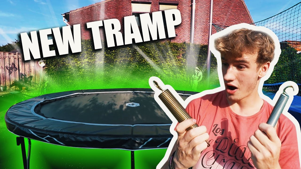 I GOT A CRAZY NEW BACKYARD TRAMPOLINE! *INSANE BOUNCE*