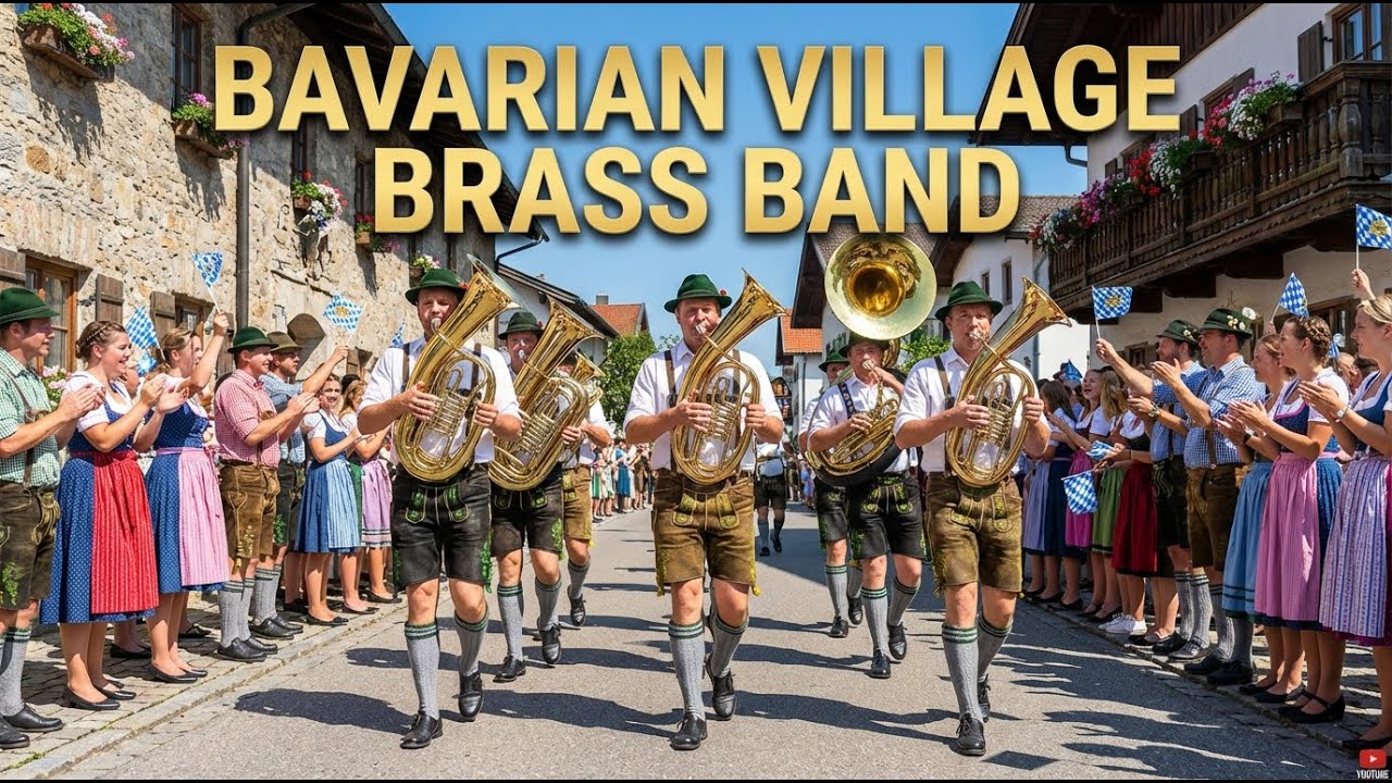 German Alps Festival 🎵 Polka, Waltz & Traditional Brass Band Joy | Bavarian Alpine Folk Celebration