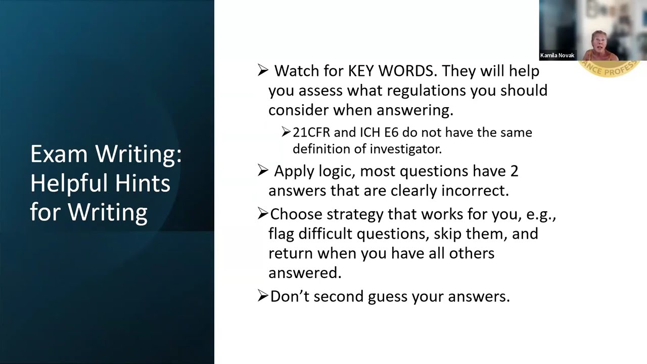 RQAP-GCP Study Group - Session 3