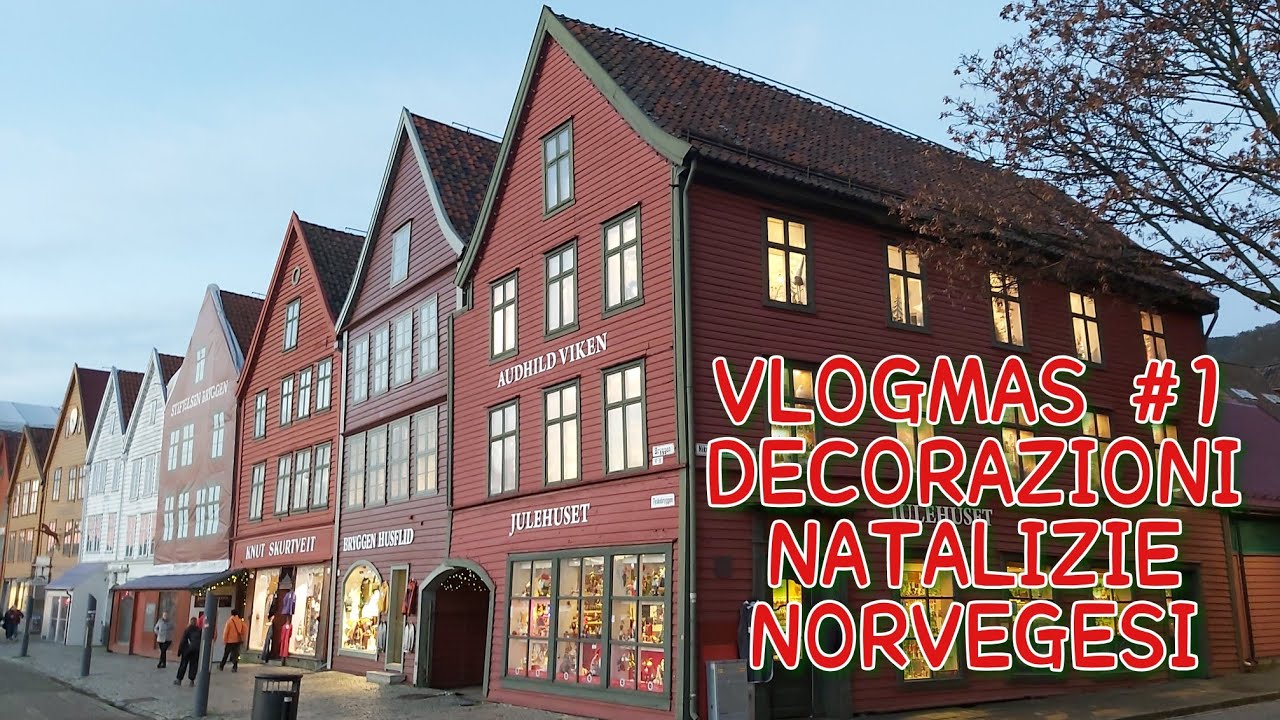 Vlogmas #1 2022: Decorazioni natalizie norvegesi 🎄 - Julehuset, Bergen