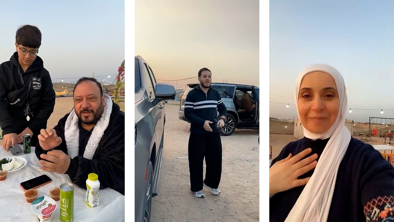 وظيفة بابا بالمخيم: يعطي أوامر 😂🔥