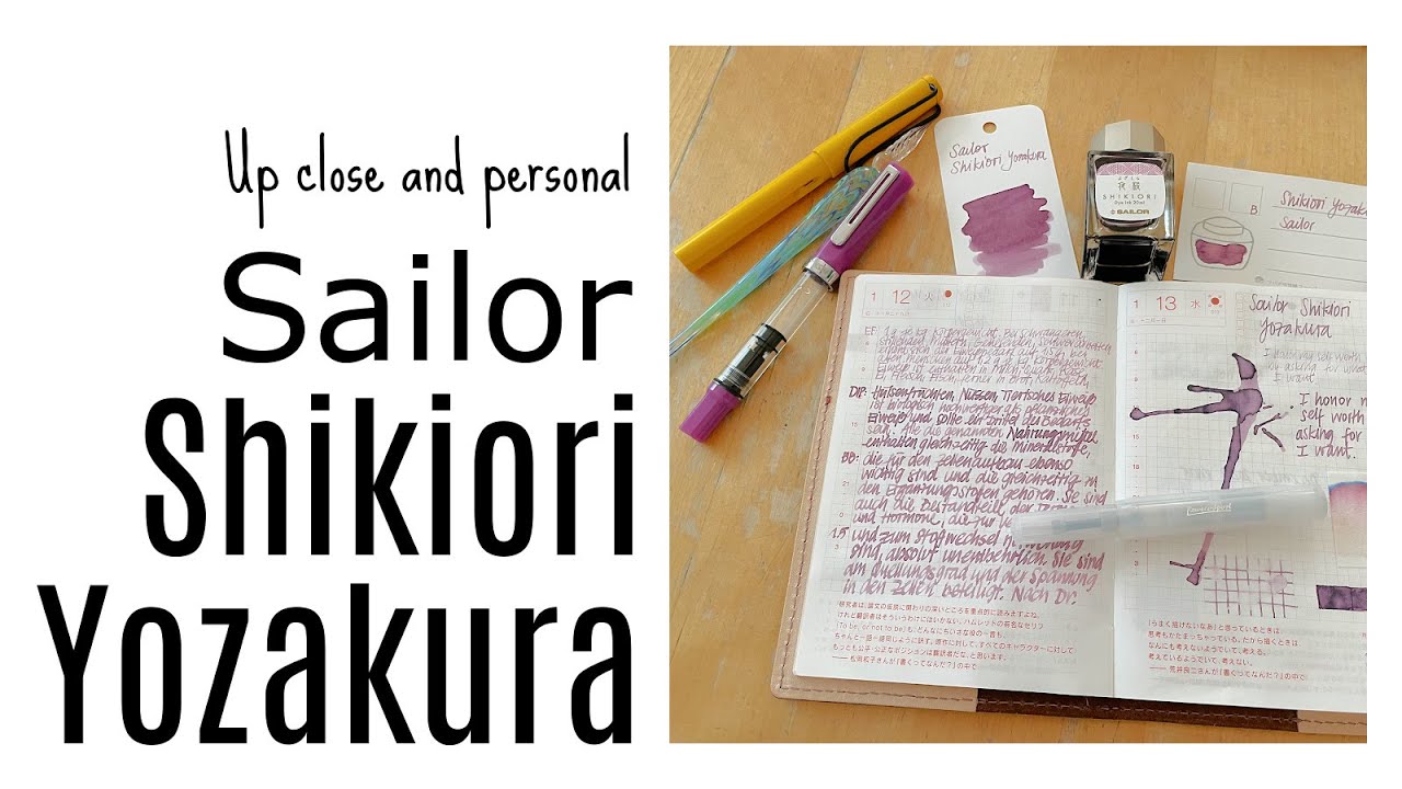 Writing Samples & Ink Review: Sailor Shikiori Yozakura * Ink Journal * Where do I use Fountain Pens?