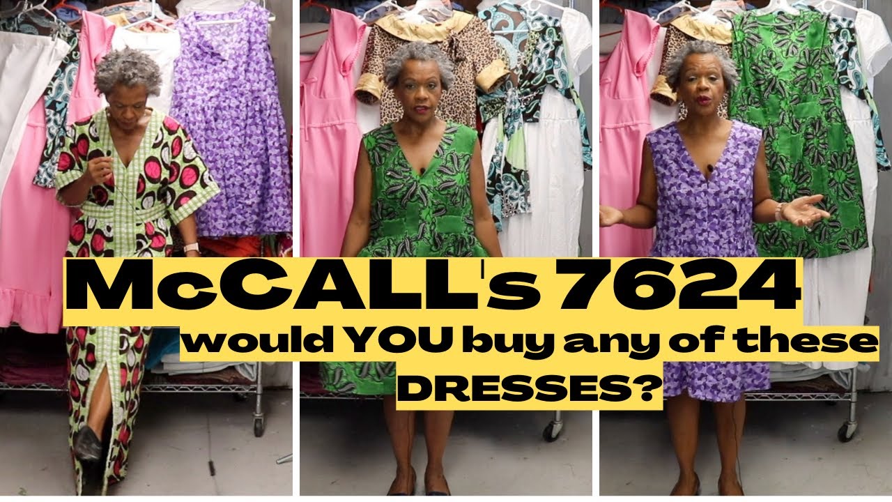 McCALL'S 7624 - ONE PATTERN, 3 DRESSES #sewingprojects #M7624 #mccallssewingpatterns