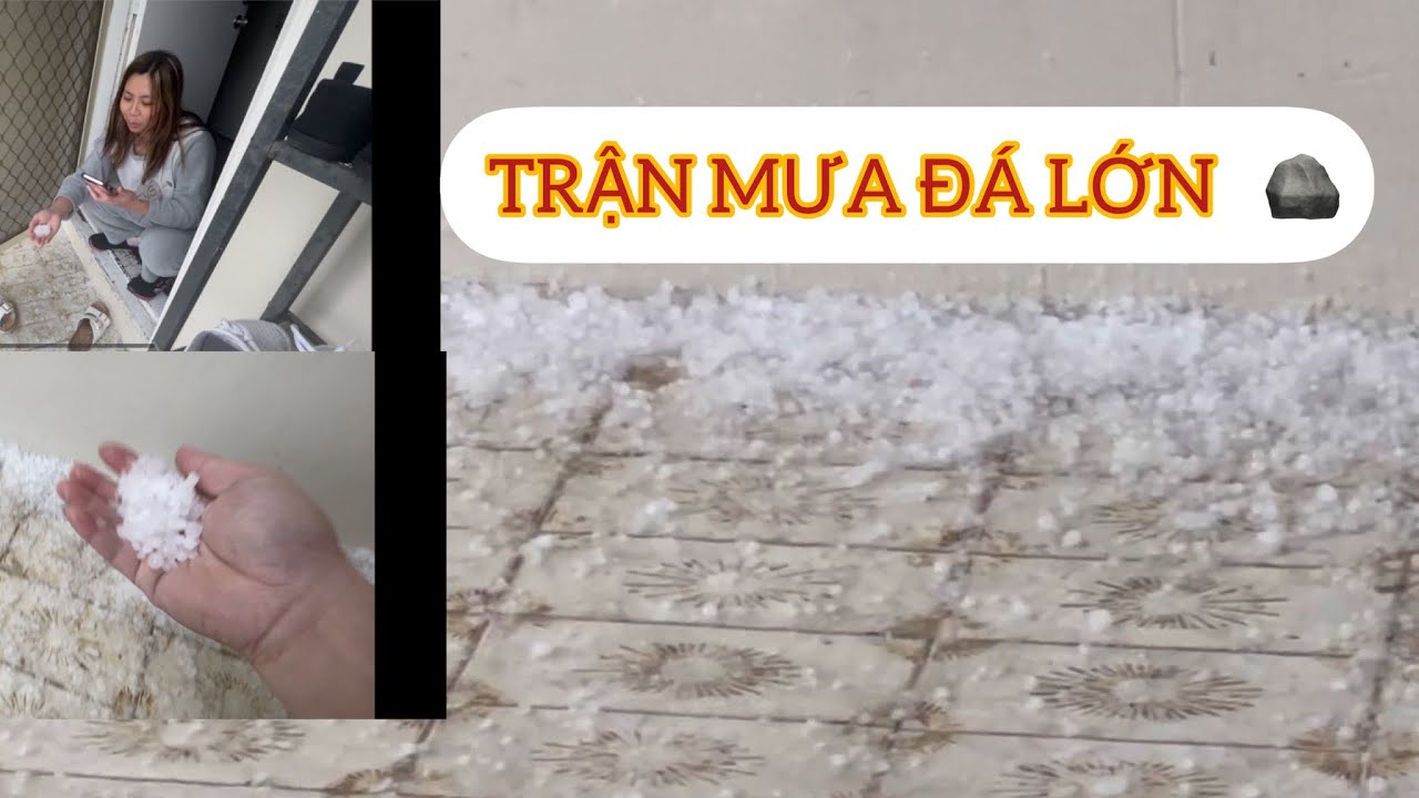 Trận mưa đá lớn nhất trừ trước đến nay tại úc châu australia. Móp méo xe và nhà cửa toàn bộ