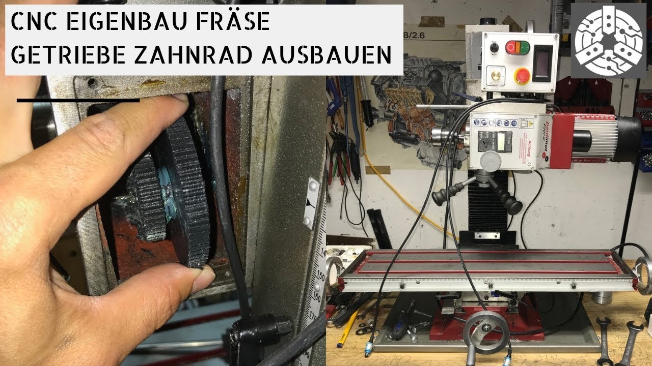 Hobby Fräsmaschine zerlegen  Teil 2 - Getriebe Zahnräder ausbauen