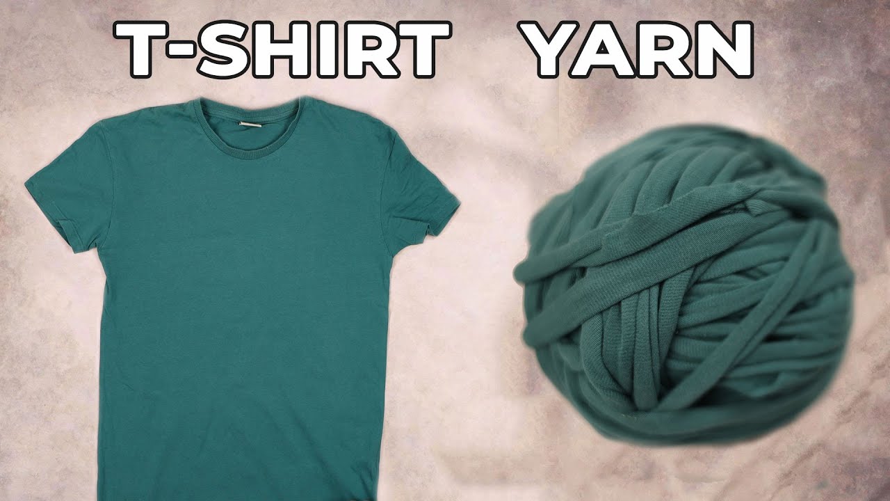 How to Make T-shirt Yarn Using the Entire Shirt in a Continuous Strand