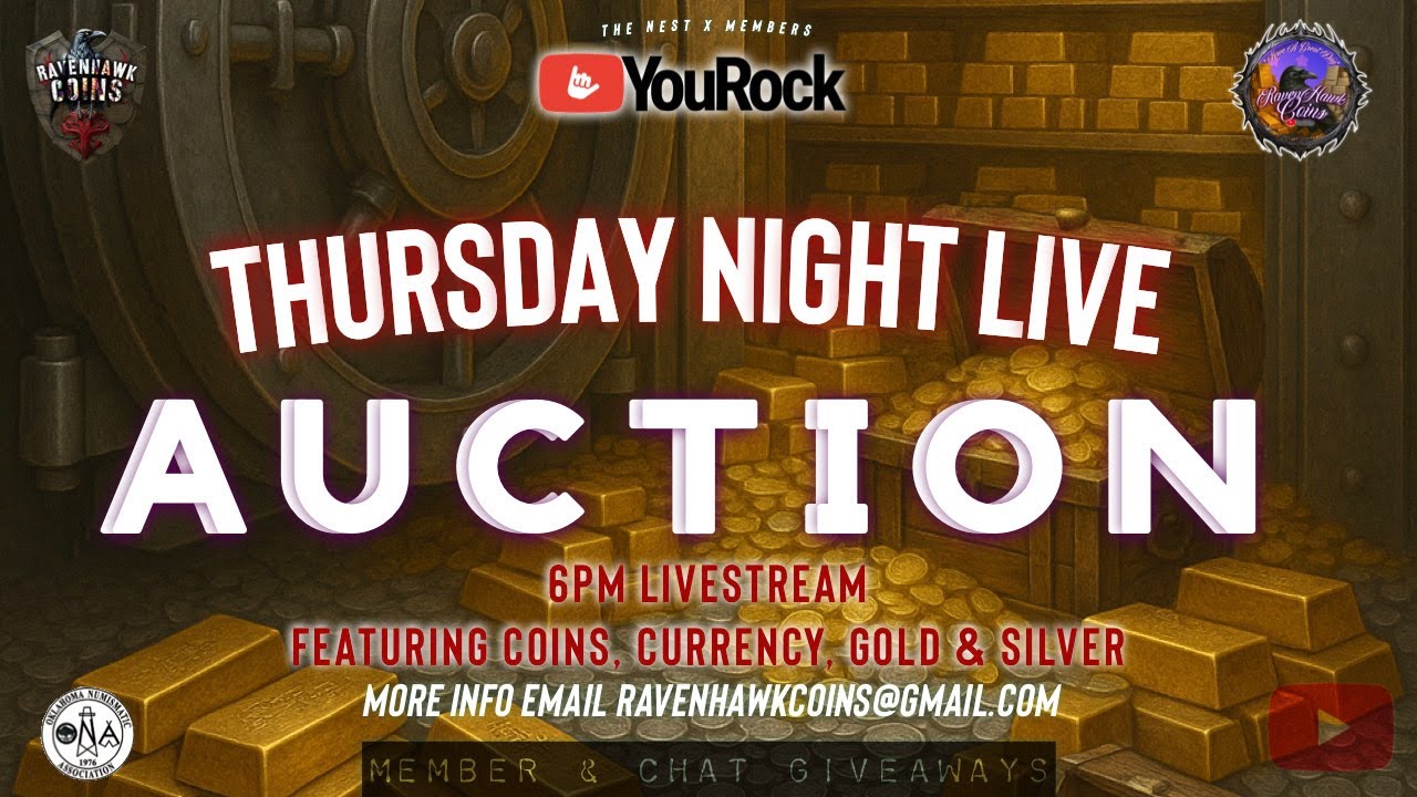 💥Thursday Night Live Coin & Silver Auction 1-22-2026 6PM💥