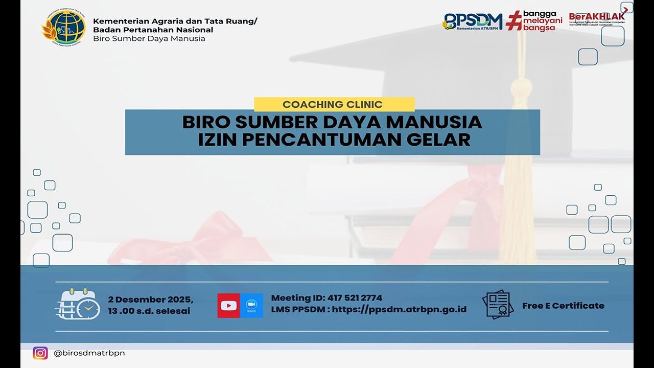 Coaching Clinic - Biro Sumber Daya Manusia: 