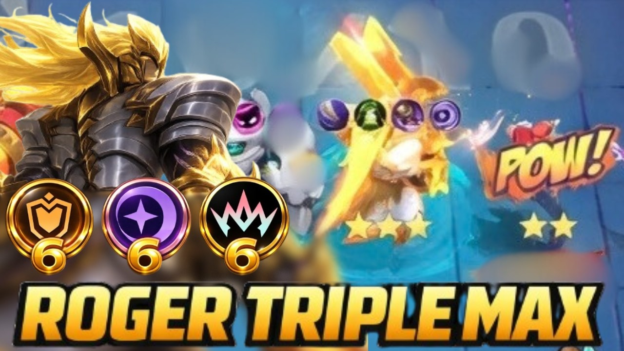 3 STAR ROGER TRIPLE MAX ! BEST COMBO MAGIC CHESS GO GO #mcgg
