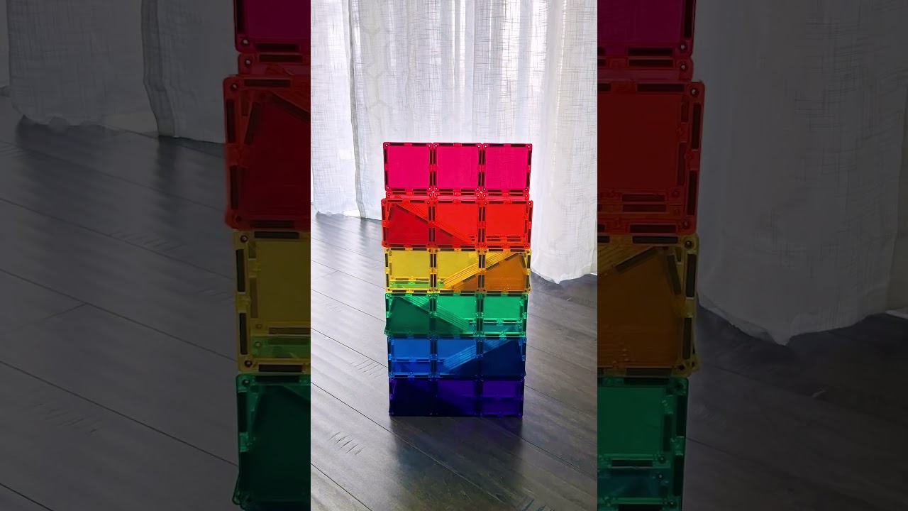 Easy Magnetic Tiles Ball Run 