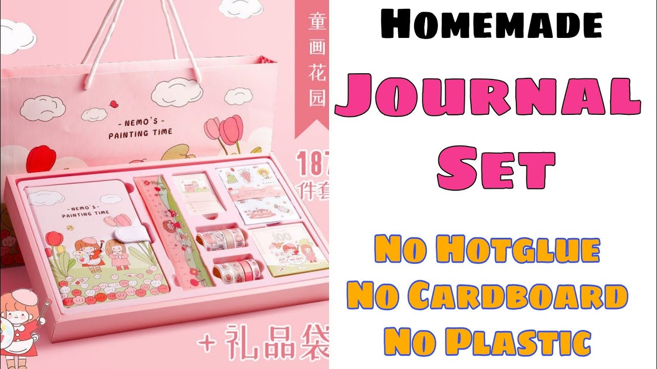 DIY Kawaii Journal Set/ how to make journal set at home/ DIY journal ideas/ journal decoration ideas