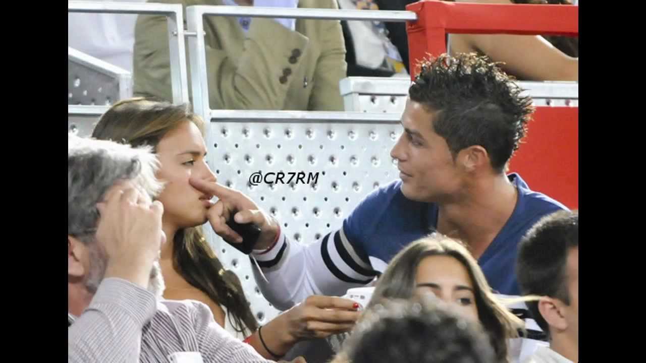 Cristiano Ronaldo and Irina Shayk at a basketball game IN SPAIN