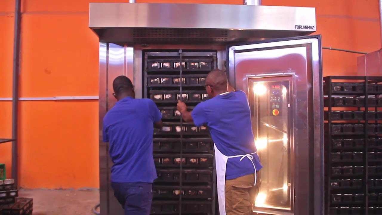 BREAD PROCESSING FACTORY  BIGGEST ROTARY OVEN, DOUGH MIXER, AUTOMATED SLICER 1000 LOAVES/HR CAPACITY