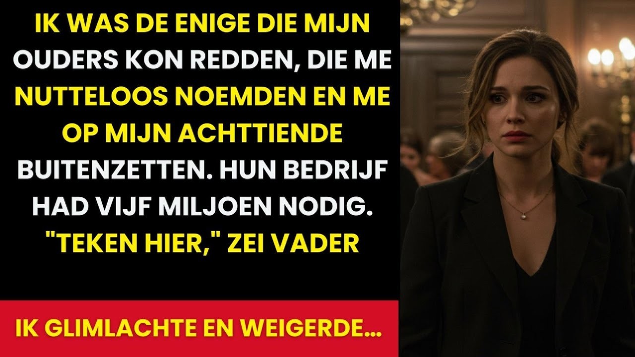 Mijn Ouders Noemden Me Een Mislukkeling—Totdat Hun Bedrijf €5 Miljoen Van Mij Nodig Had…|waargebeurd