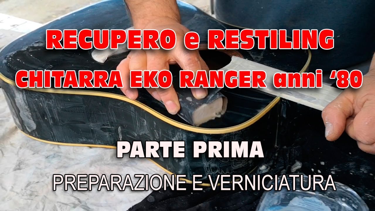 CHITARRA EKO VINTAGE anni 80 - RECUPERO e RESTILING