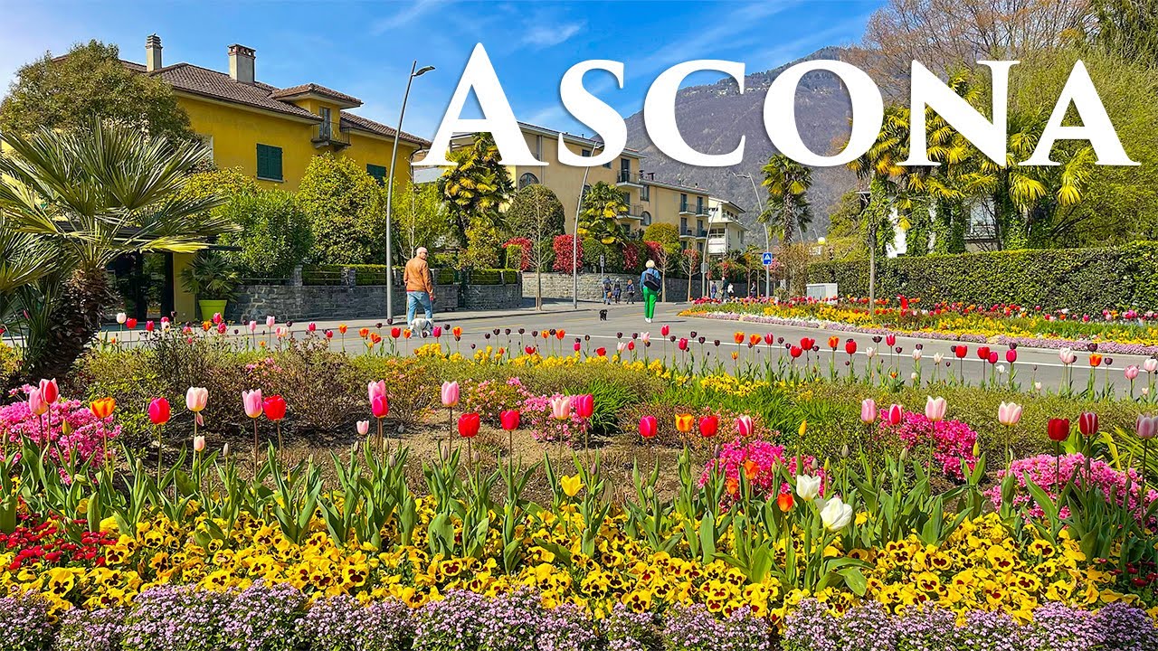 A Day in Ascona - Exploring Switzerland's Most Beautiful Town - Travel Vlog, 4K Video Ultra HD