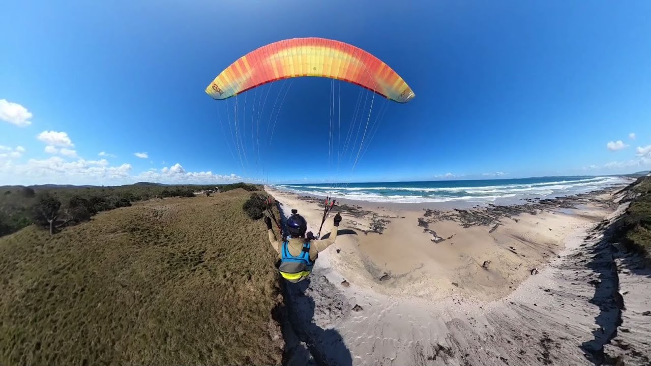 Paragliding | Soaring small dunes | NSW | Australia