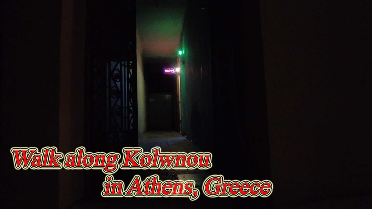 Walking in Greece. Walk along Kolwnou in Athens. One of Brothels area in Athens. ORANGE ua