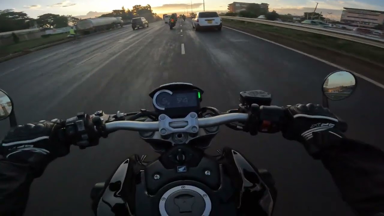 Honda CB1000R chasing Kawasakis to the Sunset  🌅  | Raw Sound [4K]