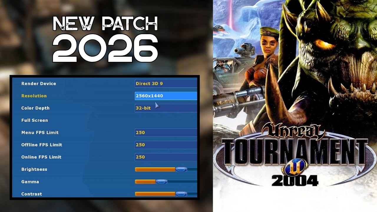 NEW UT2004 Patch 3374 Preview 9 – First Look at New FPS & Display Settings