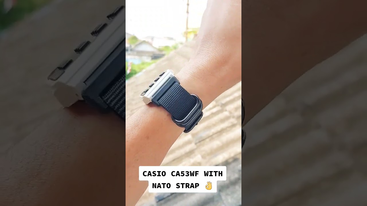 Casio CA53WF with Nato Strap. #backtothefuture #casio #ca53w #ca53wf #casiocalculator