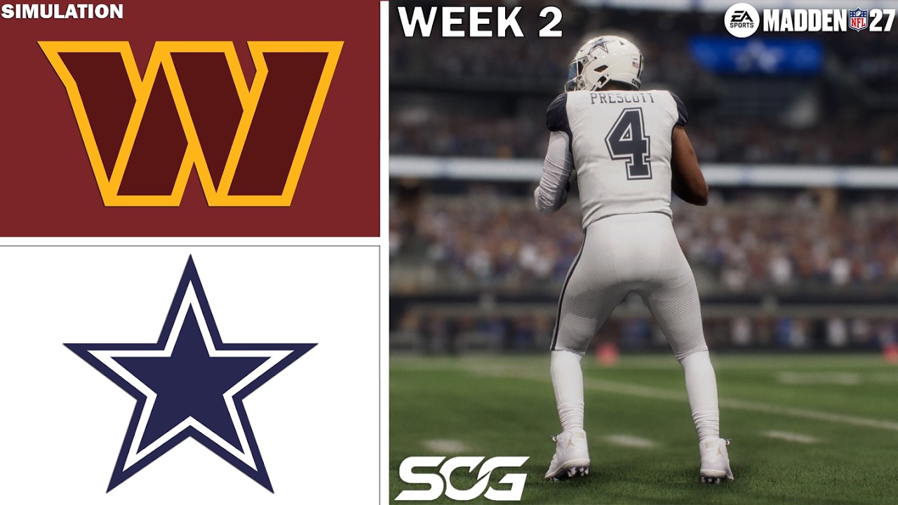 Madden NFL 27 | Симуляция матча 2-й недели: Commanders против Cowboys &mdash; лучшие моменты
