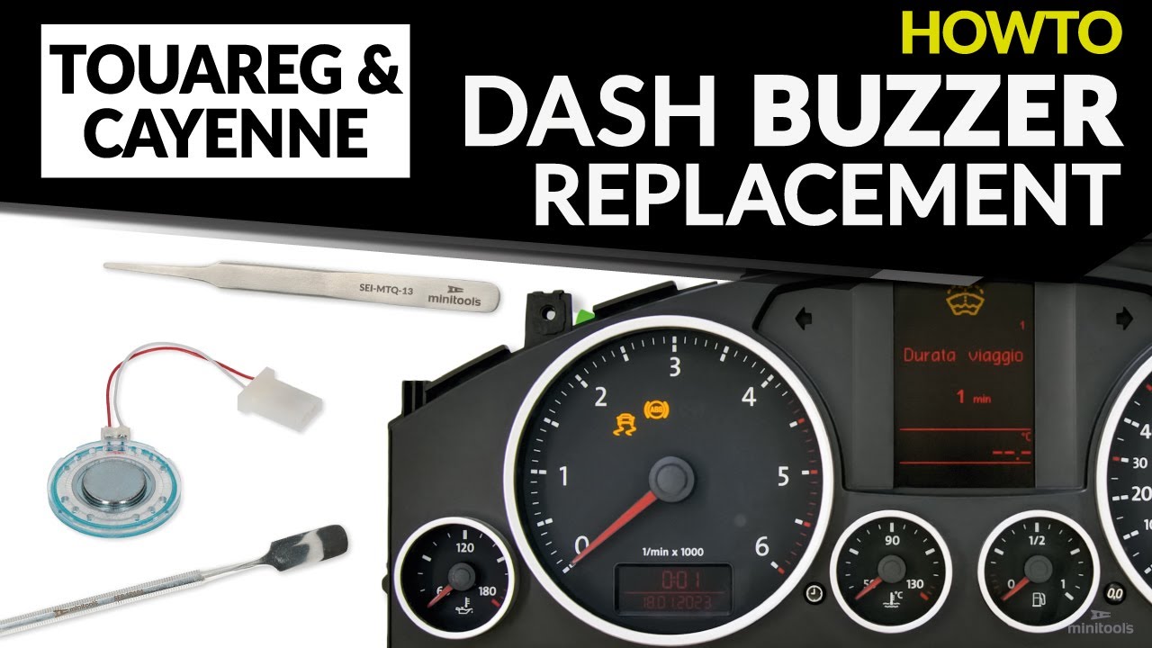Porsche Cayenne and Volkswagen Touareg instrument cluster speaker replacement &ndash; buzzer issue fixed