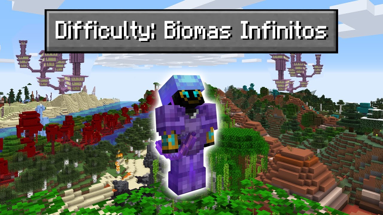 Paso Minecraft pero en un Mundo de BIOMAS INFINITOS! 😱