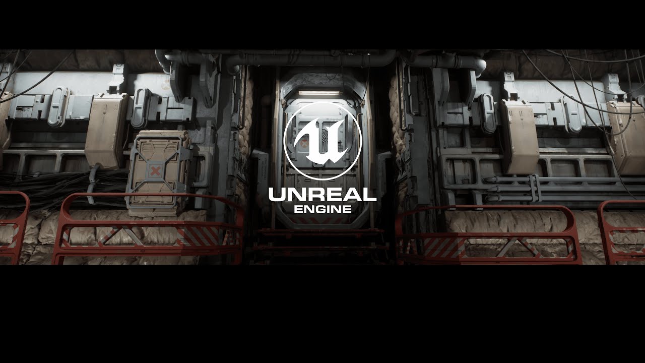 Sci Fi Cargo Hub Unreal Engine 5 Environment 4K