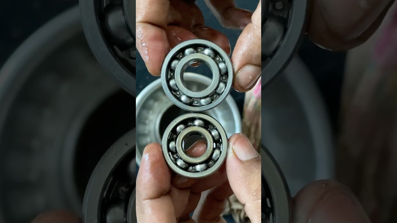 How to clean dirty grease Bearing with Patrol oil DIY #bearing #clean #diy #shorts #petrol