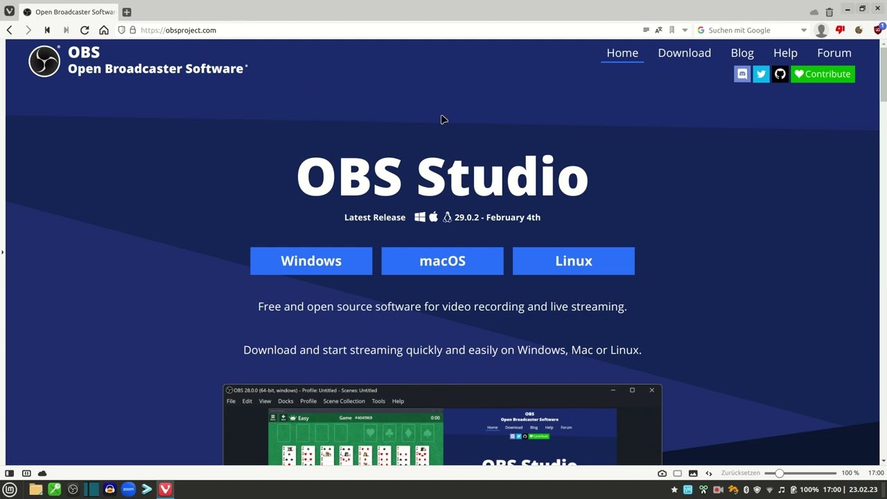 OBS Studio für Screencasts einrichten