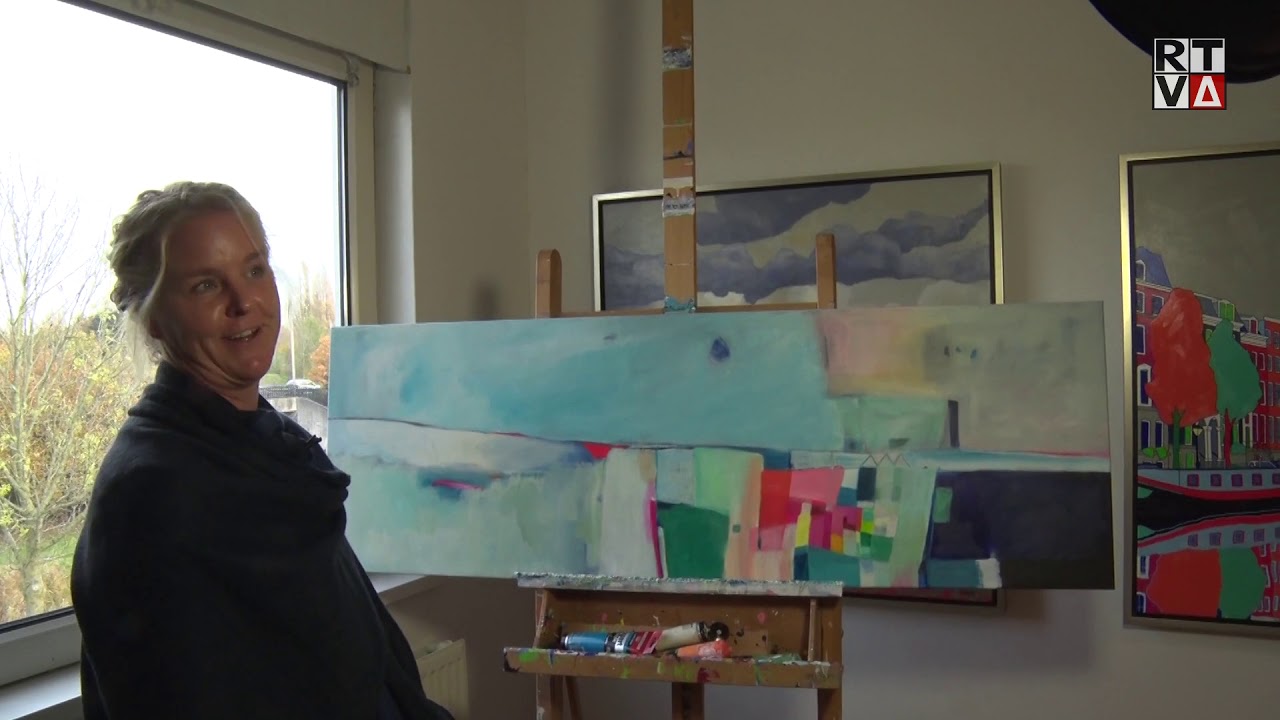 Kunstschilder Sophia Heeres met heel bijzonder schilderwerk