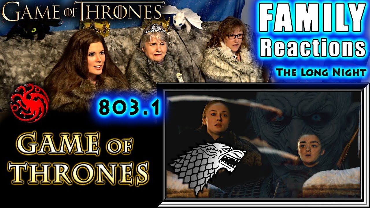 Game of Thrones | 803 | The Long Night | FAMILY Reactions | Part 1