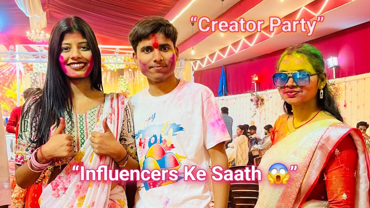 YouTubers & Influencers Ke Saath Holi 2026 🎨 | Full Masti Vlog 😍 || AYUSH KUMAR GUPTA VLOG 🤩