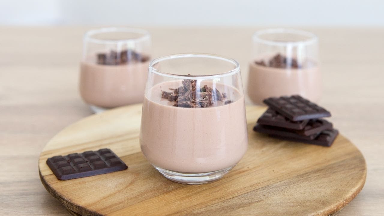 Panna cotta agar agar au chocolat