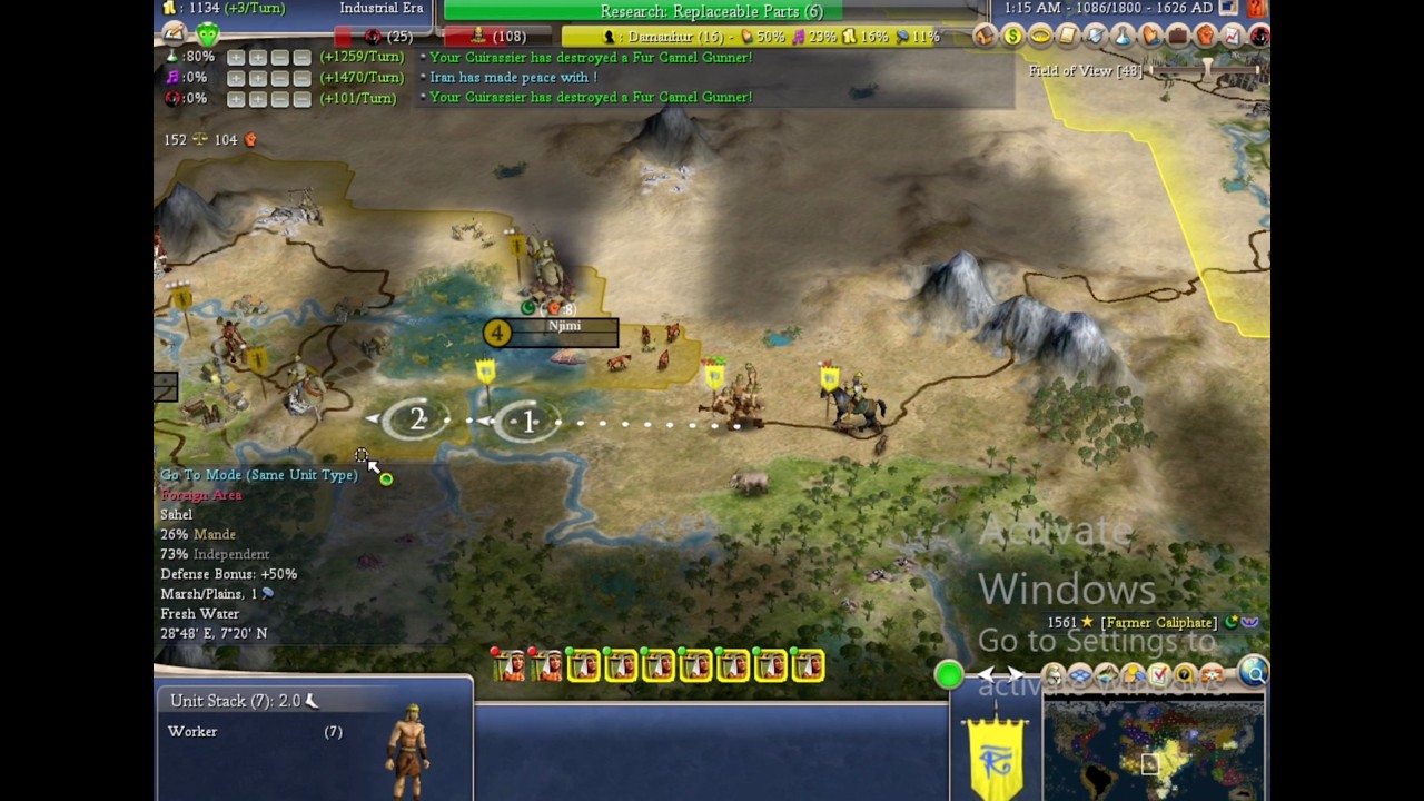 Civilization IV Dawn of Civilization | Egypt Historical Playthrough Part 6