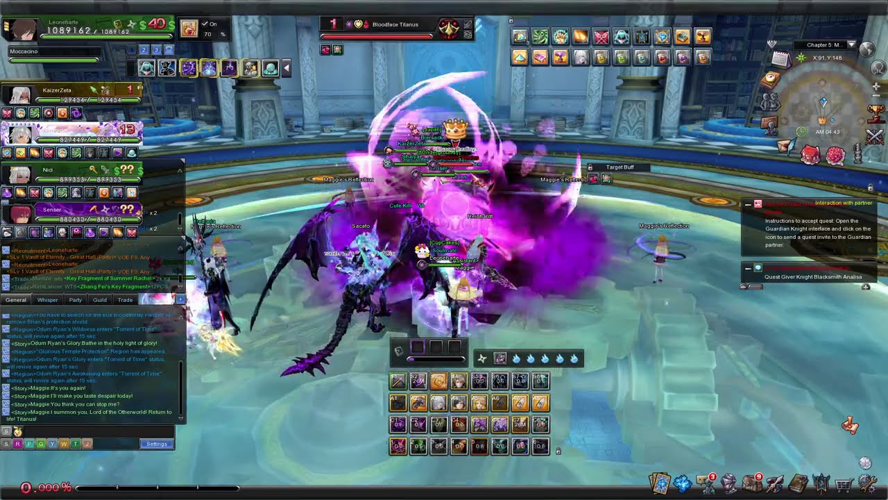 Aura Kingdom Online - Max Level Sorcerer Carry Vault of Eternity in April 2025