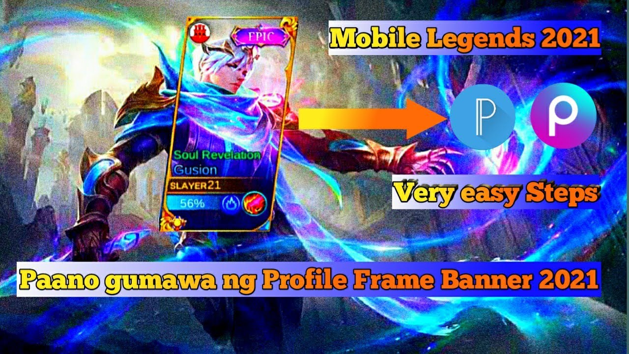 How to make Profile Frame Banner MLBB 2021||Picsarts App Tutorial Edit||Mobile Legends ||Marczkie TV