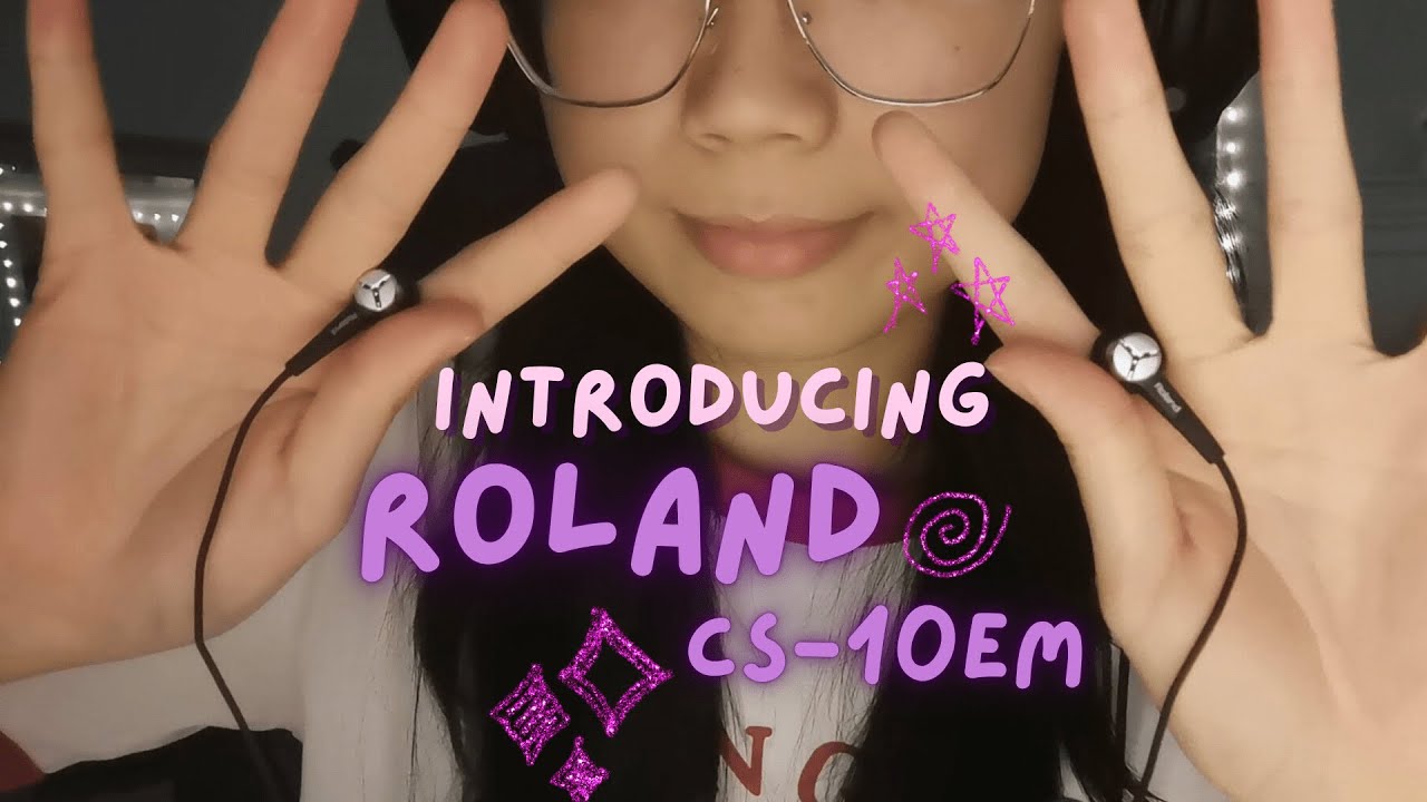 chaotic asmr | introducing the roland cs-10em (lots of up-close ear to ear waving, hand sounds)