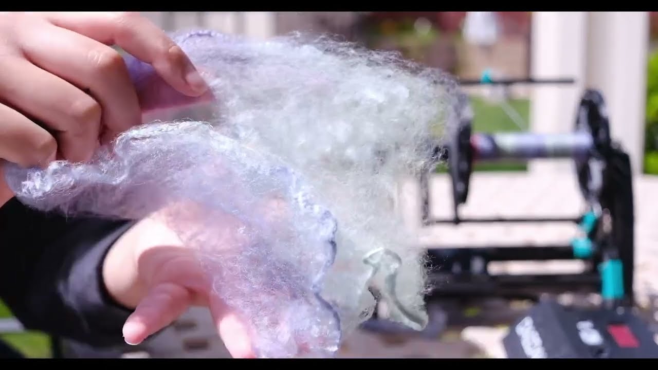 Spinning a silk handkerchief on my Starling V3 || misc. process clips