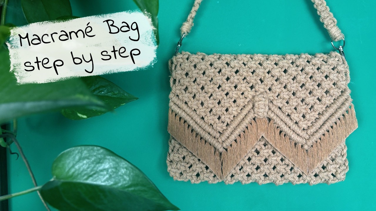 Macramé Clutch Bag | DIY Step by step Tutorial (Beginner friendly)