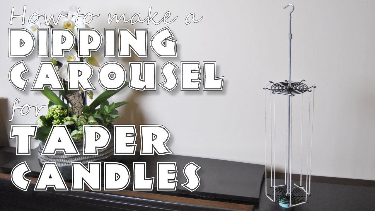 Build a DIPPING CAROUSEL in less than 10 minutes and make TAPER candles | HowtomakeCandles.info