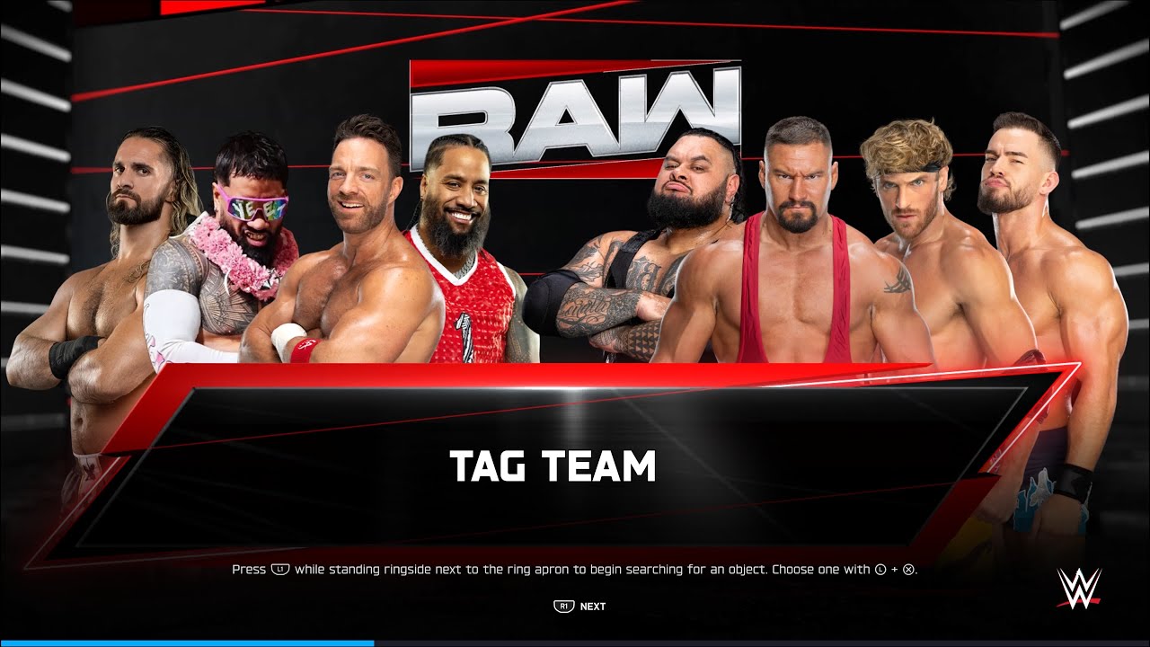WWE 2K25 - Team LA Knight vs The Vision - 8-Man Tag Team Match - PS5 Gameplay