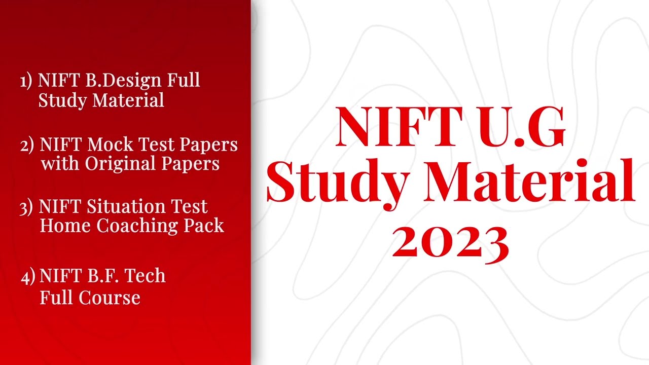 NIFT Study Material - B. Design - NID Best Books - Highest Results